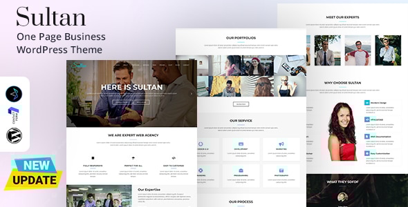 Sultan - One Page Business WordPress Theme